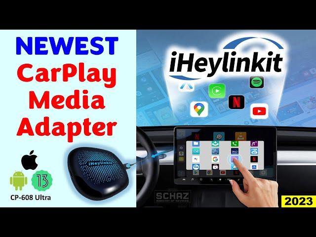 Newest CarPlay Media Adapter iHeylinkit CP608 Ultra 2023    UNBOXING REVIEW