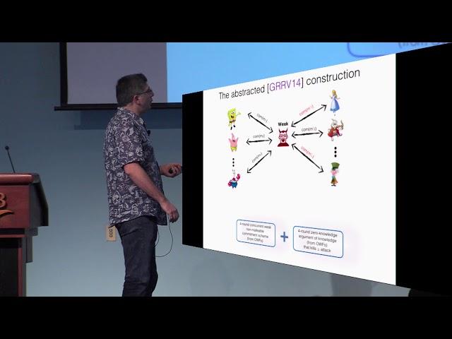 Four Round Concurrent Non Malleable Commitments from One Way Functions
