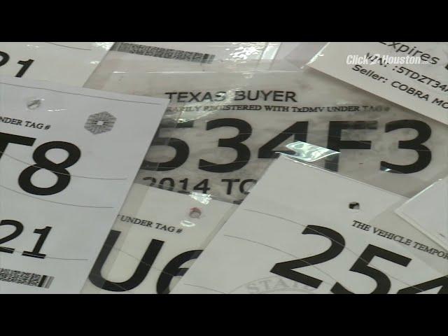 KPRC 2 Investigates: Texas’ temporary paper license plate influx persists