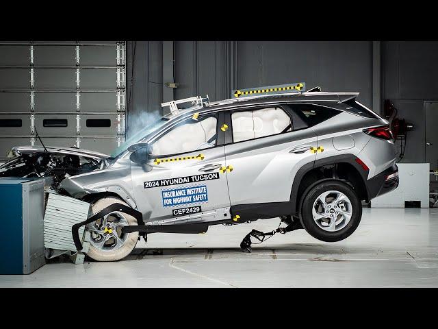 2024 Hyundai Tucson updated moderate overlap IIHS crash test