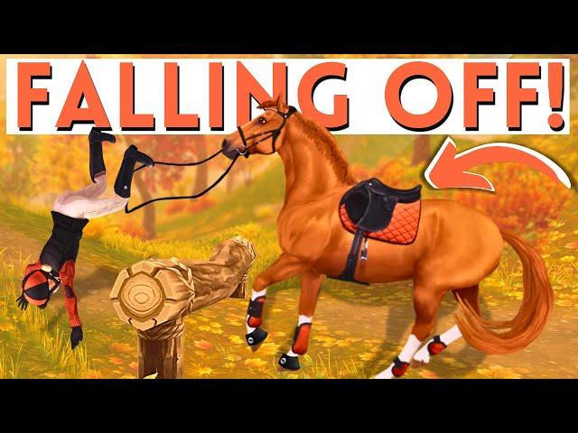 I FELL OFF! Cross Country Schooling Gone Wrong... II Star Stable Online