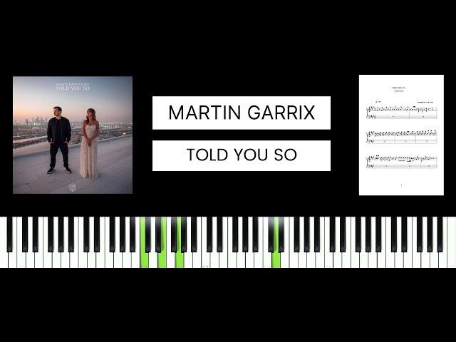 Martin Garrix, Jex - Told You So (BEST PIANO TUTORIAL & COVER)