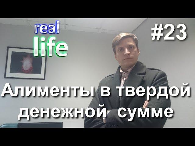 #23 Алименты в твердой денежной сумме