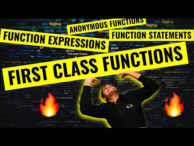 FIRST CLASS FUNCTIONS ft. Anonymous Functions | Namaste JavaScript Ep. 13