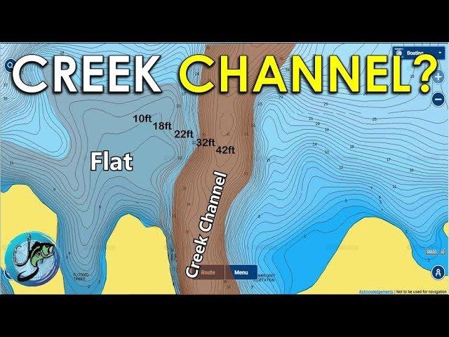 How to Find Fish Year Round Using Creek Channels! Topographic Maps Explained