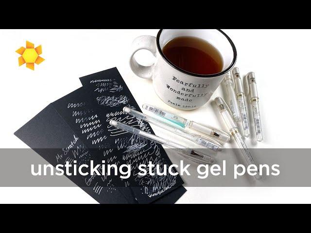 Unsticking a Stuck Gel Pen