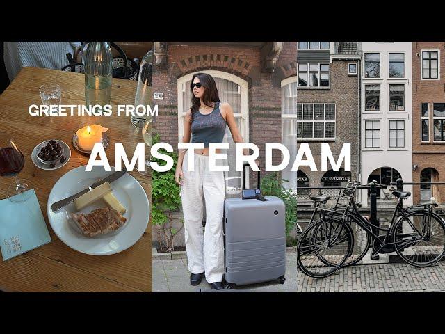 girls trip to amsterdam | packing up my life to move to europe for the summer! ️