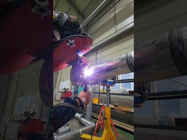 갈바 빽넣기...  #tig #co2 #arc #art #welder #weld #welding #gtaw #final #pipe #visual #korea