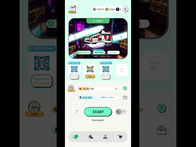 Open mysterybox 5lvl 4lvl #gmt #crypto #stepn
