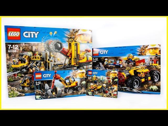 ALL LEGO City Mining Sets Compilation/Collection Speed Build