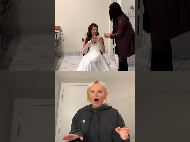 I HAVE NEVER SEEN THIS DONE AT A WEDDING BEFORE! Creator: claresanborn #viral #hair #beauty
