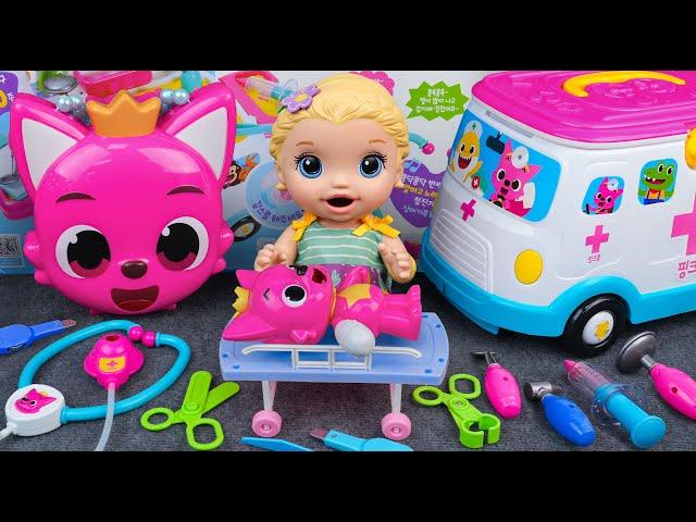 Satisfying with Unboxing Pinkfong Doctor First Aid Playset, Doctor Toys ASMR | Tana Unboxing ASMR