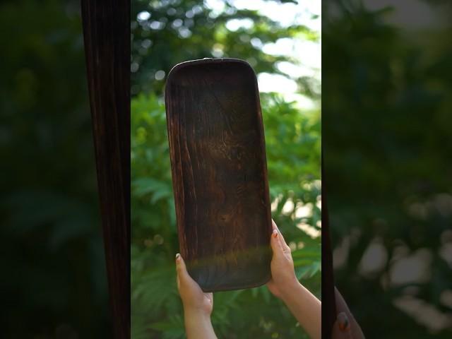 carving old style wooden bowl from elm wood #carving #woodworking #woodcarving #wood #elmwood #diy