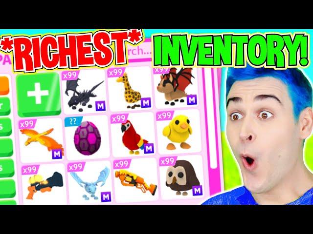 *RICHEST* Adopt Me INVENTORY TOUR!! *EVERY* MEGA NEON Legendary Pet And RAREST Roblox Adopt Me Items