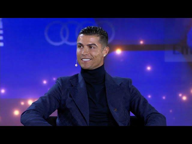 Cristiano Ronaldo, Ruben Dias and Kyle Walker talk at the 18th Dubai International Sports Conference