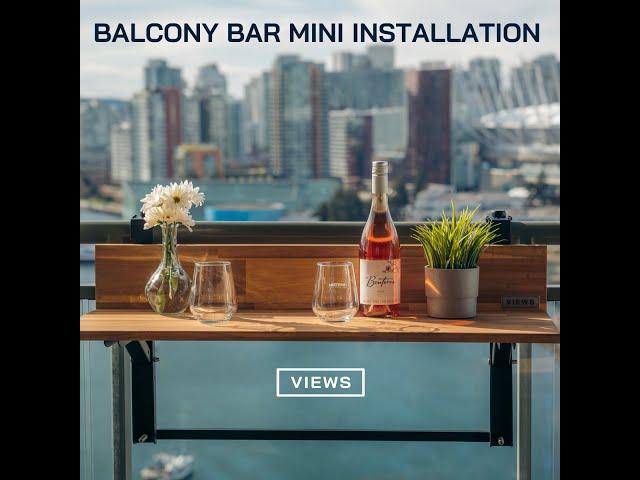 Balcony Bar Mini (3 FT Bar) Installation & Assembly