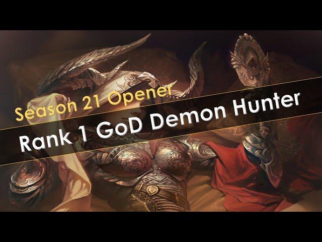 Diablo 3 Season 21 Rank 1 Solo GoD Demon Hunter