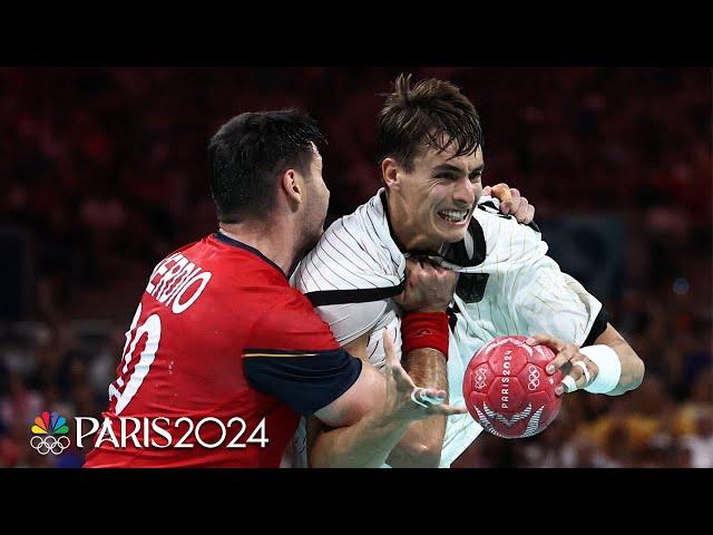 Germany hang on against Spain to reach men's handball gold medal match | Paris Olympics | NBC Sports