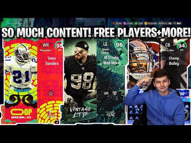 SO MUCH CONTENT! SUPER BOWL RELEASE 1.5, AKA ICONS, AND BHM PROMO! FREE PLAYERS!