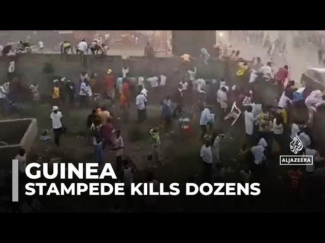 Dozens dead after stampede breaks out at Guinea football match