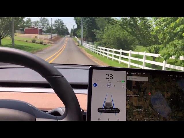 Tesla FSD fails, episode 1 - blasting through the turn, lane centering, obstacle detection