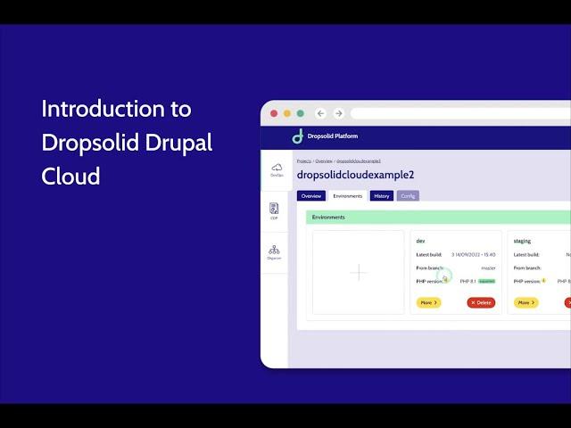 Dropsolid Drupal Cloud Demo 1 - Intro