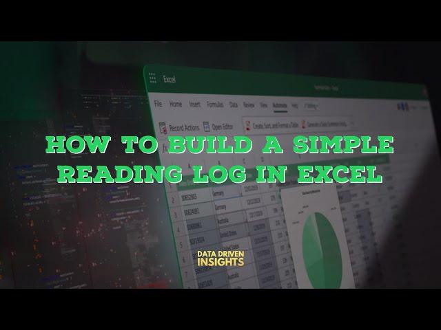 How to Build a Simple Reading Log in Excel