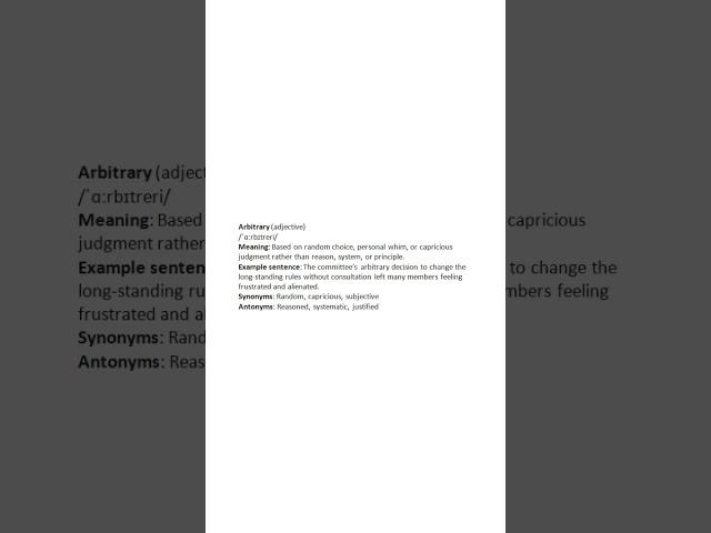 64 Arbitrary #learning #grewords #education