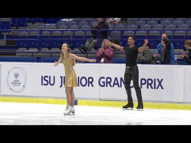 2016 ISU Junior Grand Prix - Ostrava - Short Dance Justine SCACHE / Arnaud CAFFA FRA