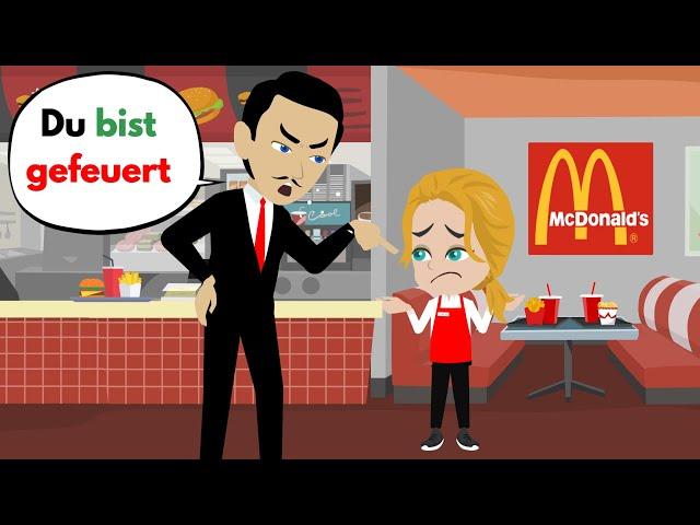 Sarah gets fired from 3 jobs | Learn German