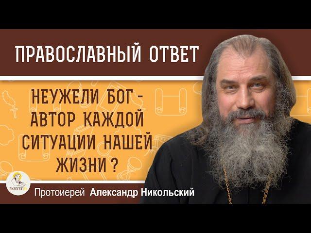 НЕУЖЕЛИ БОГ - АВТОР КАЖДОЙ СИТУАЦИИ НАШЕЙ ЖИЗНИ ?  Протоиерей Александр Никольский