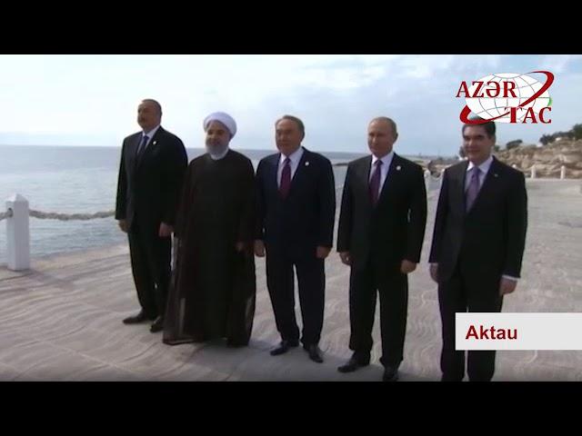 Heads of state attended ceremony to release young sturgeons into Caspian Sea