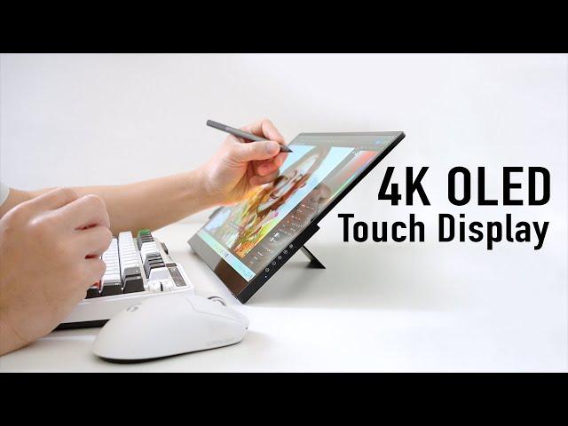 The BEST PORTABLE MONITOR 2024 -  Magedok PI-X9 16" 4K OLED Touchscreen Monitor with Stylus Pen