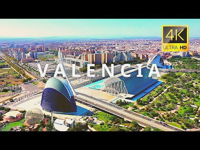 Valencia, Spain  in 4K 60FPS ULTRA HD Video by Drone