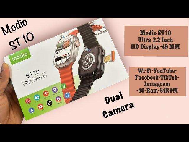 Modio ST10-5G Android Watch-Dual Camera Wi-Fi-YouTube-Facebook-TikTok-4GB Ram-64ROM-Amoled Display