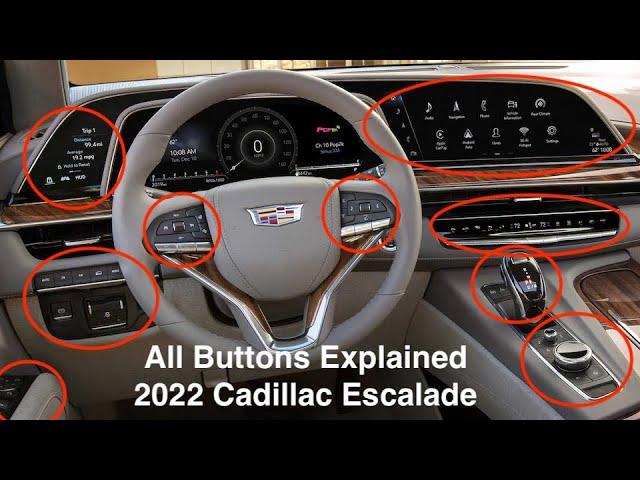 All Buttons Explained 2022 Cadillac Escalade 22 23 2023