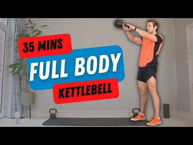 35 MIN KETTLEBELL FULL BODY | Build Muscle with One Kettlebell Only