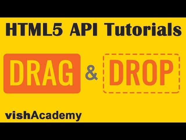 Create Draggable Elements |  HTML5 Drag and Drop API Tutorial in Hindi part 01 | vishAcademy