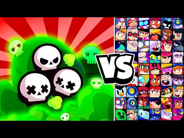 WHO CAN SURVIVE POISON? | 76 BRAWLERS | With SUPER, STAR, GADGET!