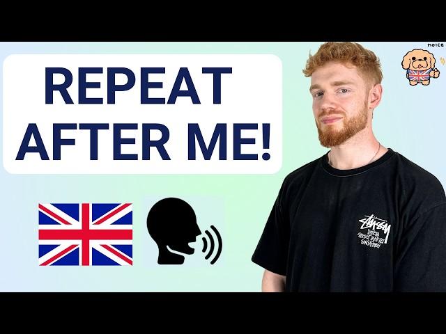 British Accent Training Exercise! MODERN RP (Shadowing Technique)