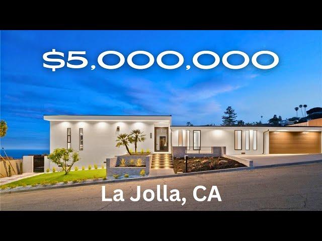 Touring $5M Ultra Modern Home With Ocean Views in La Jolla, CA | Home For Sale