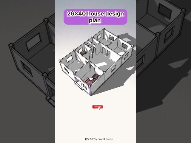 26×40 house design plan  #house #naksha #home #housedesign #bulding #naksha #ghar #design #shorts