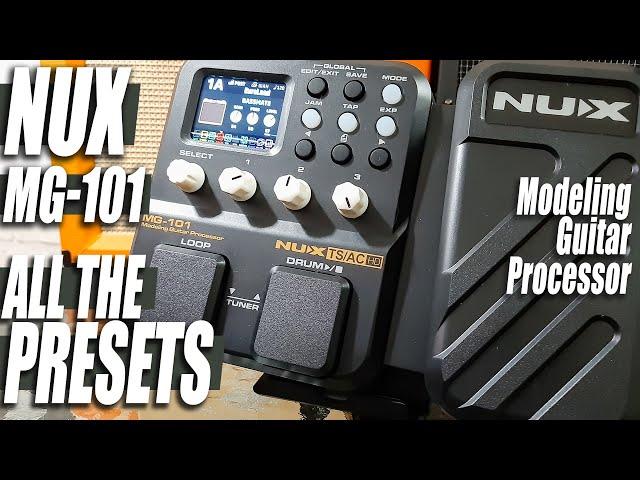 BEST CHEAP Multi-Effects Pedalboard // NUX MG-101 || ALL THE SOUNDS [NO TALK / ONLY TONES]