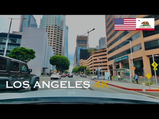 Los Angeles 4K - Driving Tour of Downtown L.A.