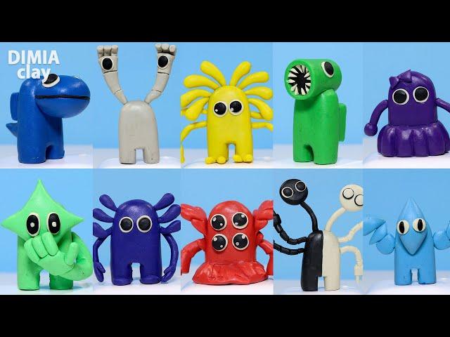 All ROBLOX in Among Us with clay ( Rainbow Friends fan mods) | Dimia Clay Tutorial