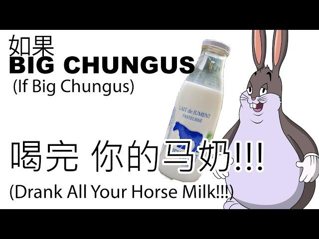 如果 BIG CHUNGUS 喝完 你的马奶! (If Big Chungus Drank All Your Horse Milk!)