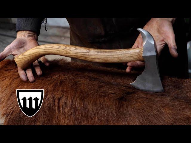 Forging a Damascus Viking tomahawk , the complete movie.