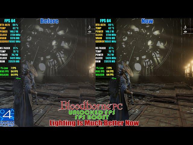 Bloodborne PC Big Progress (More Lighting Improvements) ~ ShadPS4 Emulator v0.2.1 WIP - Unlocked FPS