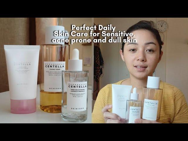 Skin1004 Madagascar Centella Toner, Brightening Ampoule and Pore Minimizing Cream