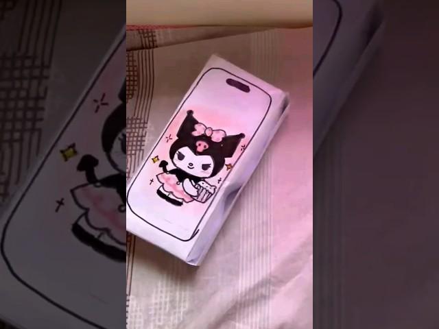 kuromi iPhone unboxing!#asmr #diy #iphone #kuromi #sanrio